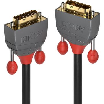 Lindy DVI-D Dual Link Kabel Anthra Line 1m