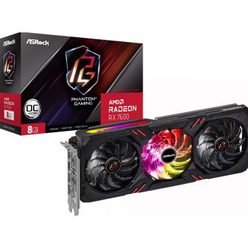 ASROCK Radeon RX 7600 Phantom Gaming 8GB OC - Videokaart