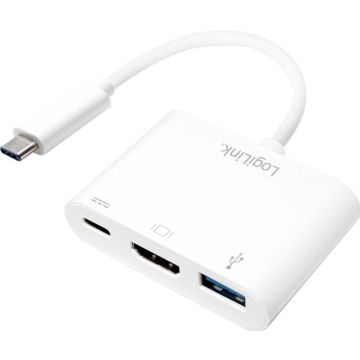 Logilink Adapter USB 3.1 Type C > HDMI,Displayport 1.2 & USB
