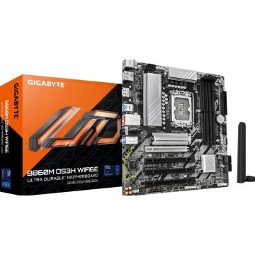 GIGABYTE B860M DS3H WIFI6E moederbord Intel B860 LGA 1851 (Socket V1) micro ATX