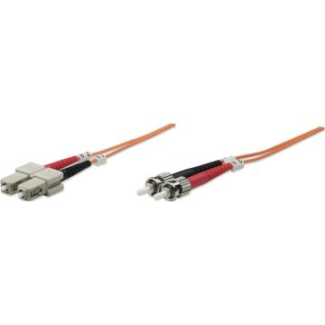 Intellinet LWL aansluitkabel ST/SC 2m Multimode OM1 oranje