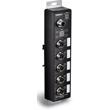 TRENDnet 5-Port Industrial EN50155 M12 Gigabit PoE+ Railway