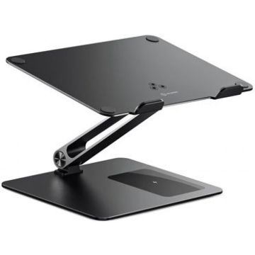Alogic Elite notebookstandaard kabelloses Laden zwart