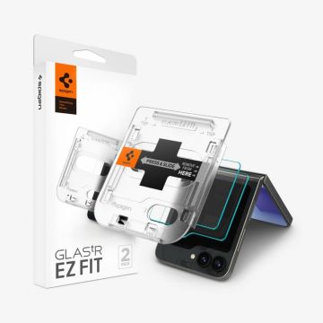 Spigen GLAS.tR EZ Fit - Schermbeschermer voor mobiele telefoon