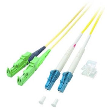 EFB Duplex Jumper LC-E2000, OS2, LSZH, gelb, 3mm, 5m
