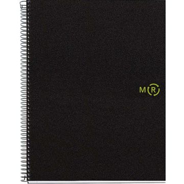 MAUL ECO Design NB4 Polyproylen Rec. A4 SQU. 80g zwart (pallet zending)