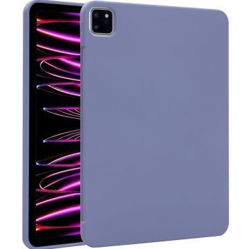 Accezz Liquid Silicone Backcover met penhouder iPad Pro 11 (2018/2020/2021/2022) - Lila