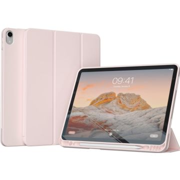 Accezz Smart Silicone Bookcase iPad Air 11 inch (2024) M2 / Air 5 (2022) / Air 4 (2020) - Roze