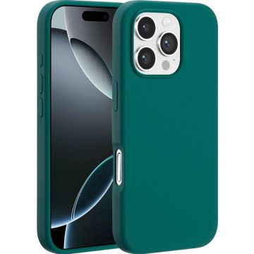 Accezz Liquid Silicone Backcover met MagSafe iPhone 16 Pro - Forest Green