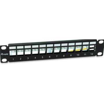 Equip Patchpanel 12x RJ45 Cat6A 10" FTP 1HE Premium zwart