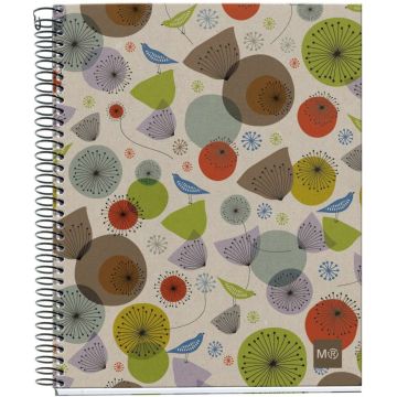 MAUL ECO Design NB4 ECOBIRDS Recycle A5 SQU 80g farbig (pallet zending)