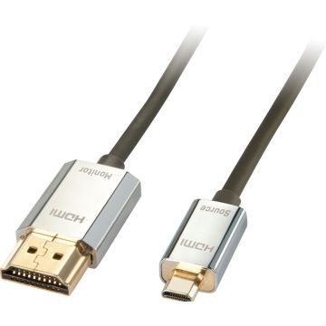 LINDY 3m CROMO Slim Active High Speed HDMI 2.0 A/D Cable with Ethernet and 4K support