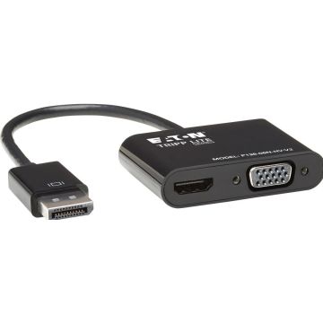 Eaton Tripp Lite Series DisplayPort to HDMI VGA Adapter Converter 4K x 2K @ 2430Hz DP to HDMI VGA DPort 1.2 - Videoconverter