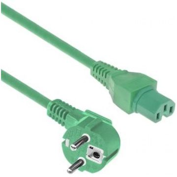 POWERCORD CEE 7/7-C15 GN 2.00M. 1 stk
