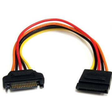 StarTech.com 8in 15 pin SATA Power Extension Cable - Stroomverlengkabel