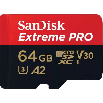 SanDisk Extreme PRO microSDXC V30 64GB - Flashgeheugenkaart