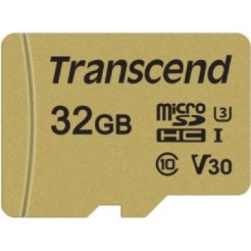 Transcend 500S - Flashgeheugenkaart (Adapter voor microSDHC naar SD inbegrepen)