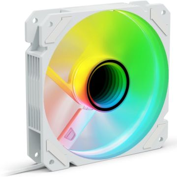 Sharkoon Shark Mirror PWM RGB Reverse White - Ventilator