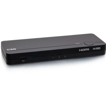C2G USB-CHDMI 3-Input Combo to HDMI 1-Output KVM with Power Delivery - 4K 60Hz