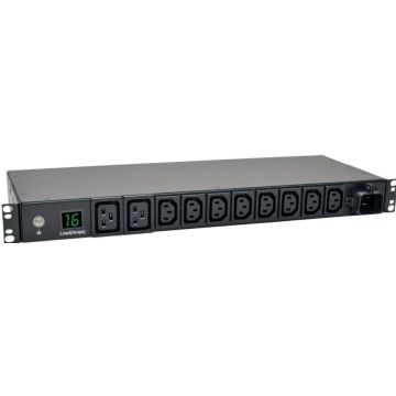 Eaton Tripp Lite Series PDU Metered 200V-240V 16A IEC-309 8 C13; 2 C19 Horizontal 1URM - Horizontal rackmount