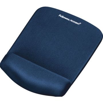 Fellowes muispad Plushtouch Polssteun+muispad blauw