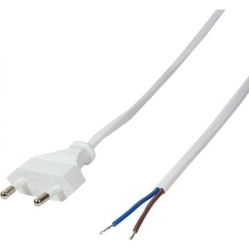 LogiLink Netzkabel Euro stekker zu off.Kabelende 1.5m,wit