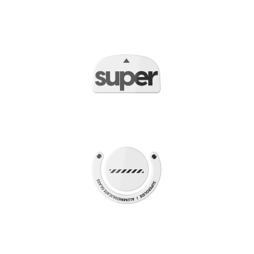 Superglide Version 2 Glass Skates for Logitech G Pro X Superlight White - Muisvoeten