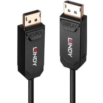 LINDY 20m Fibre Optic Hybrid DisplayPort 2.0 UHBR10 Kabel