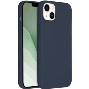 Accezz Liquid Silicone Backcover iPhone 14 Plus - Donkerblauw
