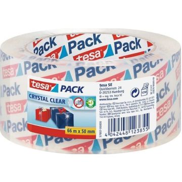 tesapack Crystal Clear PP 66m 50mm