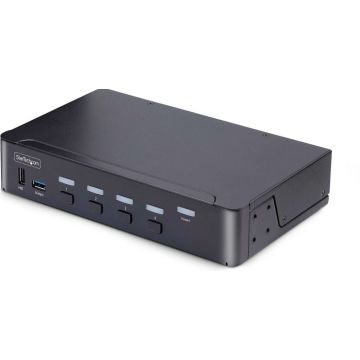 StarTech.com 4-Port DisplayPort 1.4 KVM Switch, 8K 60Hz  4K 144Hz, 2x USB 3.0 Ports, 4x USB 2.0 Ports, Hotkey Switching, TAA Compliant (D86A2-4-PORT-8K-KVM) - KVM  audio  USB switch