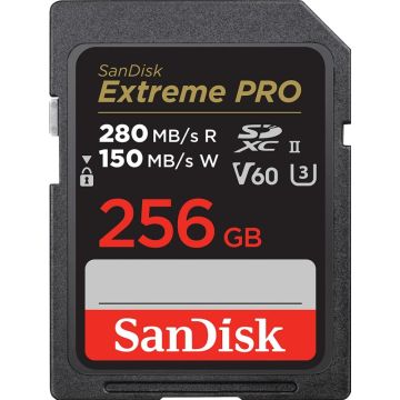 SanDisk Extreme PRO SDXC V60 256GB - Flashgeheugenkaart