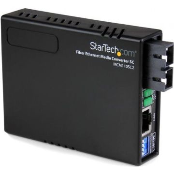 StarTech.com 10100 multi-mode Glasvezel Ethernet Converter SC 2 km - Glasvezel mediaconverter