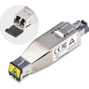 StarTech.com Gigabit Fiber to RJ45 Ethernet Media Converter, Micro Mini - Glasvezel mediaconverter