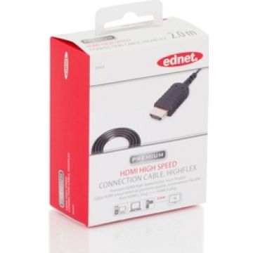 Ednet Premium - HDMI met ethernetkabel