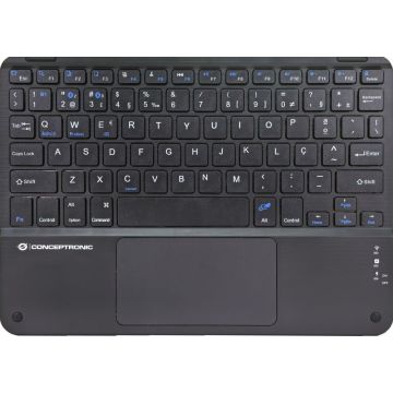 CONCEPTRONIC Wireless Tastatur, Layout portug.   10" schwarz