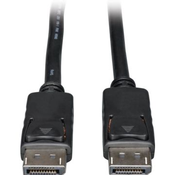 Eaton Tripp Lite Series DisplayPort Cable with Latching Connectors, 4K 60 Hz (MM), Black, 15 ft. (4.57 m) - DisplayPort kabel