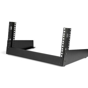 StarTech.com 4U 19" Bureau Open Frame Rack, 2 Post, Vrijstaand IT Netwerk Rack voor SwitchPatchpaneelDataAVITCommunicatie Apparatuur met Kooimoeren en Schroeven, Max. 30kg (RK4OD) - Rack open frame