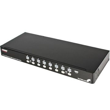 StarTech.com 16-poort 1U-Rack USB PS2 KVM-switch met OSD - KVM-schakelaar