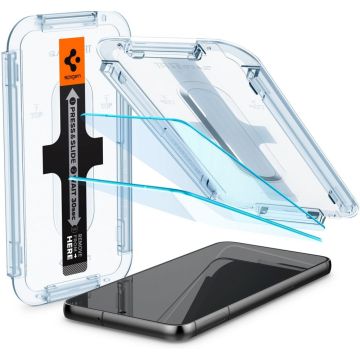Spigen GLAS.tR EZ Fit - Schermbeschermer voor mobiele telefoon
