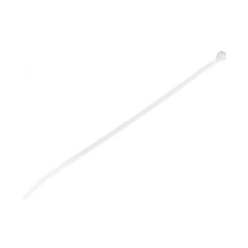 StarTech.com 10"(25cm) Cable Ties, 18"(4mm) wide, 2-58"(68mm) Bundle Diameter, 50lb(22kg) Tensile Strength, Nylon Self Locking Zip Ties w Curved Tip, 94V-2UL Listed, 100 Pack, White - Nylon 66 Plastic