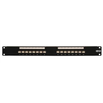 Tripp Lite 16-Port Fiber Patch Panel 62.5125 or 50125 LCLC 1URM - Patchpaneel