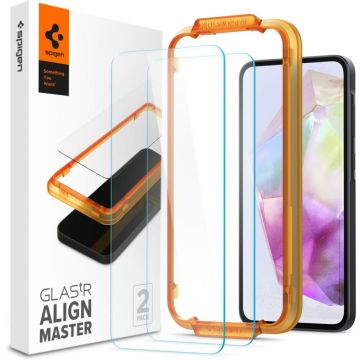 Spigen GLAS.tR SLIM AlignMaster - Schermbeschermer voor mobiele telefoon