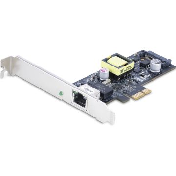 StarTech.com 1-Port 2.5Gbps NBASE-T PoE Network Card, Intel I225-V, 802.3afat PoE+ Multi-Gigabit NIC, PCI Express Server LAN Card, SATA Powered Desktop Ethernet Interface - Supports Windows, Linux, VMware ESXI (PR12GIP-NETWORK-CARD)