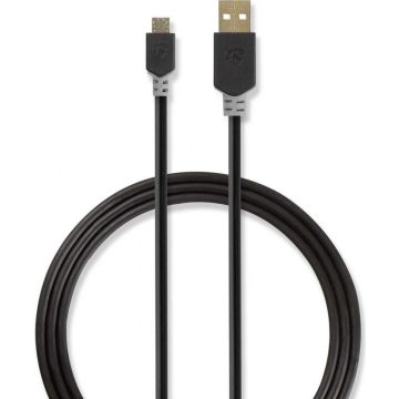 USB 2.0 Cable | A Male - Micro B Male | 1.0 m | Anthracite