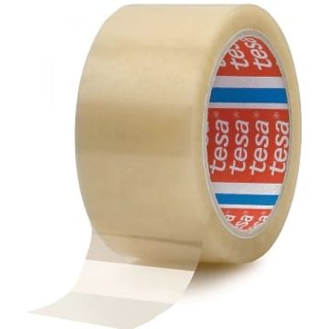 tesapack Kartonverschlussband PP 66m x 50mm transparant
