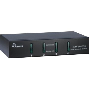 Inter-Tech KVM Switch KVM-AS-41UA Metall