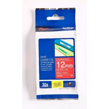 Brother TZe-435 - Wit op rood