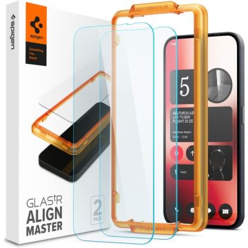 Spigen GLAS.tR SLIM AlignMaster - Schermbeschermer voor mobiele telefoon