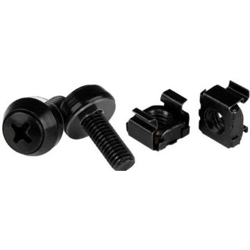 StarTech.com M6 x 12mm - schroeven en kooimoeren